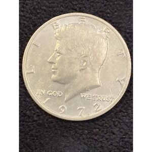 🔥 ULTRA RARE COLLECTORS‎ COIN 1972 KENNEDY HALF DOLLAR  ERROR NO MINT MARK 🔥